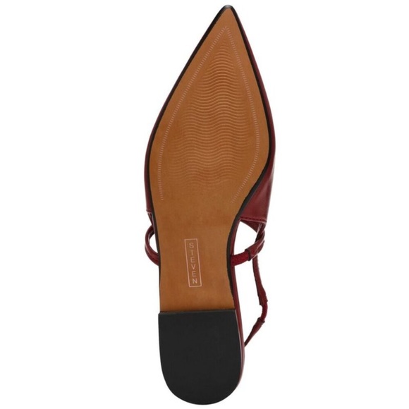 STEVEN by Steve Madden Deep Red Mallory Flat Size 8.5 - Picture 4 of 9